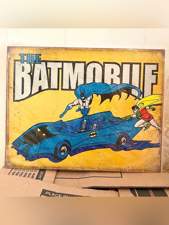 Batman Other - NEW The Batmobile Metal Sign